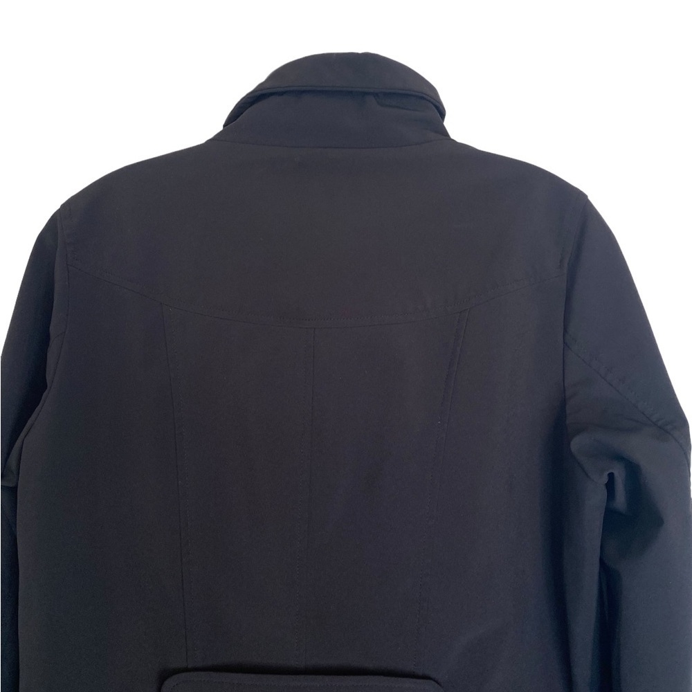 Kristen Blake Black Coat High Collar Zip Front Fall Winter Outerwear Women M HSH - Picture 10 of 16